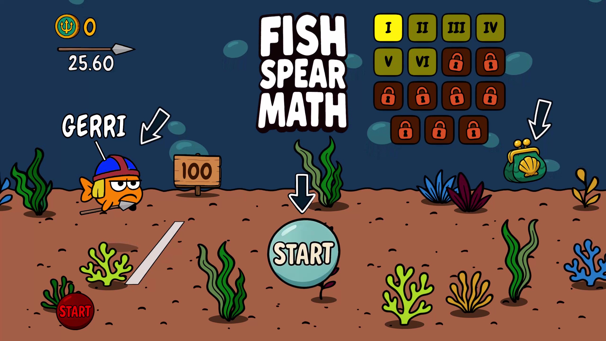 FISH SPEAR MATH screenshot 1